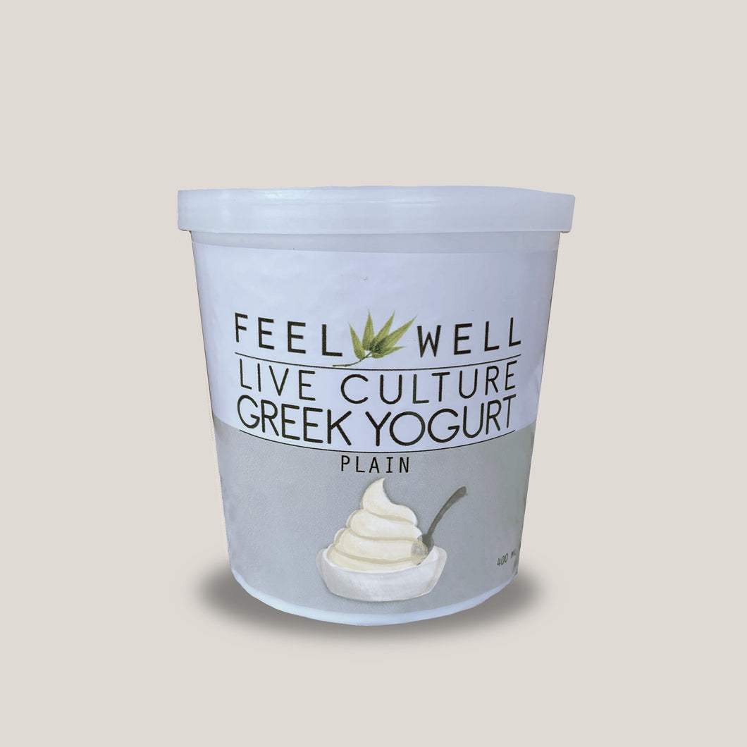 Live Culture Greek Yogurt 400 ml: Plain