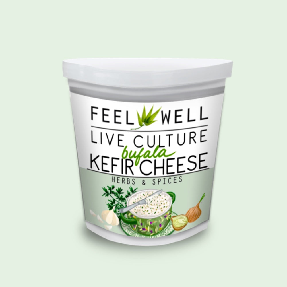 Live Culture Bufala Kefir Cheese  400 g: Herbs and Spices